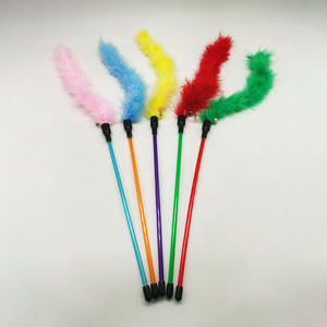 Shengfeng - Juguetes para Gatos Ecológicos de Plástico Colorido con Logotipo Personalizado, Plumas Flexibles de Felpa, Interactivos, Divertidos, Lindos y Peludos - Product Image 3