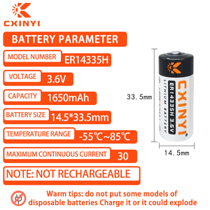 CXINYI <span class=keywords><strong>serie</strong></span> <span class=keywords><strong>o</strong></span> paquete de baterías paralelas Li/SOCl2 Baterías para dispositivos IoT de temperatura controlada - Product Image 3