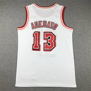 批发高品质缝制美国篮球球衣迈阿密热火队篮球服经典版球衣 - Product Image 2