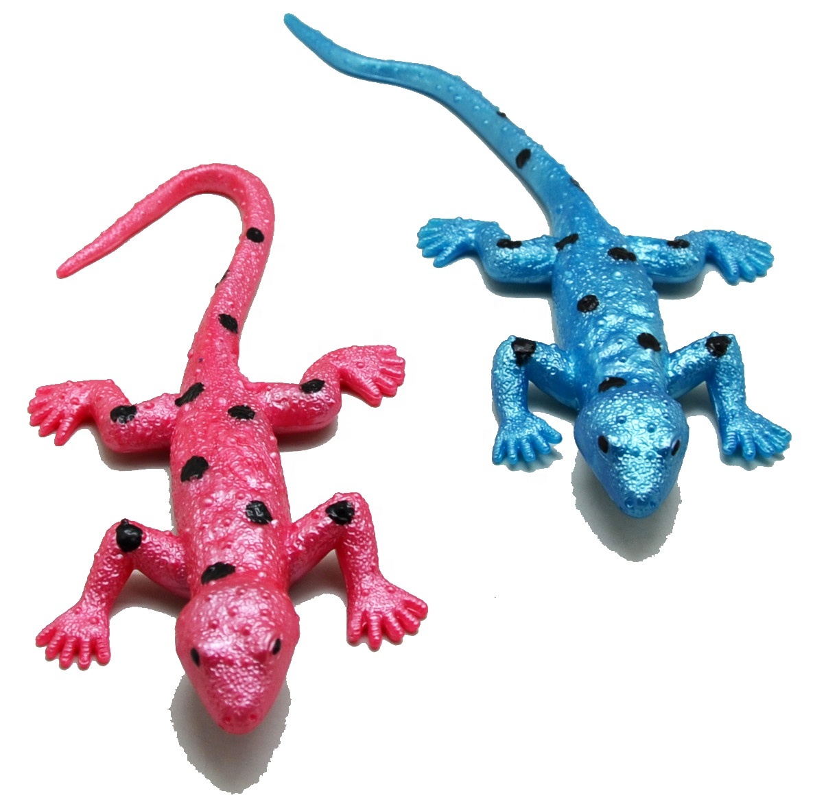 JSMTKJ Reptile Jouets 2pcs Jouet Figurine Lézard | Lézard Réaliste en Plastique Coloré pour Collection Cadeau Enfant Halloween