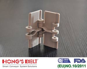 Hongsbelt HS-820-K325 en iyi fiyat çok fonksiyonlu paslanmaz çelik plastik zincirler konveyör bant - Product Image 3