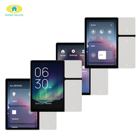 Interrupteurs muraux intelligents Zigbee 3.5 pouces 3 gangs 2024 avec fonction de contrôle de scènes et de visualisation de vidéos pour la domotique