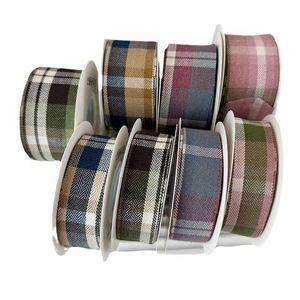 British Style Plaid Ribbon Hair Accessories Handmade Hairband Hair <b>Clip</b> Decoration DIY Clothing Webbing & Gift Ribbons - Product Image 5