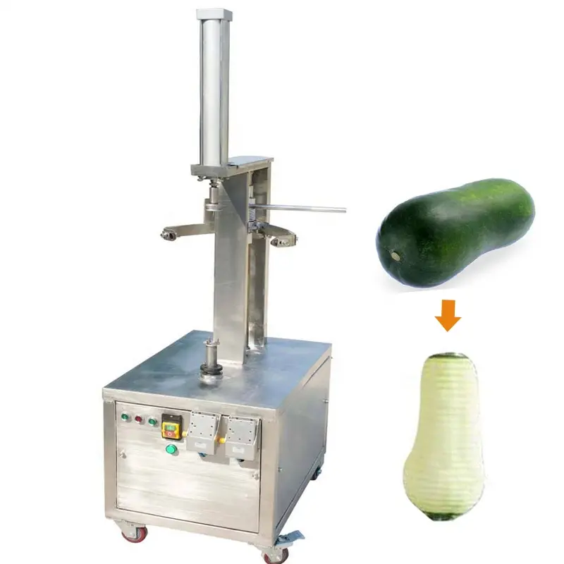 Çift kafa ve tek kafa meyve soyma makinesi kabak/papaya/greyfurt cilt kaldırma makinesi