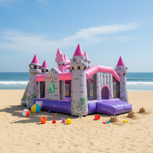 Надувной батут-замок «Принцесса» для тематического парка - Product Image 4