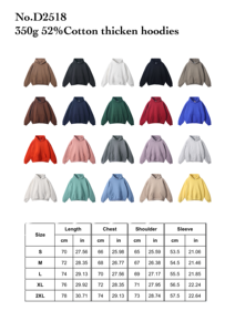 <span class=keywords><strong>Felpe</strong></span> con Cappuccio Oversize Unisex di Alta Qualità, 350 GSM, Cotone Spesso, Senza Cordoncini, Personalizzabili con Logo, <span class=keywords><strong>Taglie</strong></span> <span class=keywords><strong>Grandi</strong></span> per <span class=keywords><strong>Uomo</strong></span> - Product Image 2