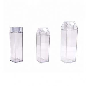 Wholesale 500Ml <b>Plastic</b> Milk Carton <b>Water</b> <b>Bottle</b> Juice <b>Plastic</b> Tumblers Custom Logo for Sport Drinking <b>Water</b> <b>Bottles</b> - Product Image 3