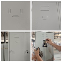 Ventes directes d'usine acier 6 portes casier métal vêtements placard de rangement armoire fer salle de sport/école compartiment casiers Almirah