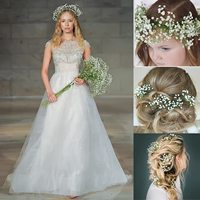 Fleurs artificielles en gros, fausses fleurs de gypsophile, bouquet de gypsophile, fleurs au toucher réel pour la décoration de la maison, des mariages et des jardins