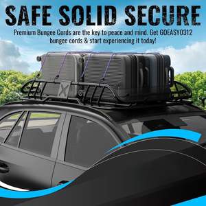 ชุดเชือกยางยืดสำหรับเต็นท์ 20 ชิ้น 32 ชิ้น เชือกบันจี้โพลีเอสเตอร์พร้อมตะขอสำหรับตั้งแคมป์กลางแจ้ง ซ่อมแซมบ้าน และอ่างเก็บของ DIY - Product Image 4