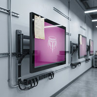 Écran LCD 49 pouces 1920 x 1080, écran commercial avec rétroéclairage, luminosité personnalisable pour usage industriel