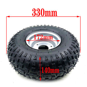 Roue de <span class=keywords><strong>quad</strong></span> de 6 pouces, pneu tout-terrain 145/70-6, compatible avec les quads de 50cc, 70cc, 110cc, roues avant ou arrière - Product Image 2