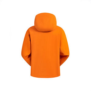 Giacca Impermeabile Arancione con Cappuccio e Zip per Escursionismo Unisex, Antivento per Arrampicata e Attività all'Aperto - Product Image 2