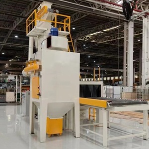 CE Q69 Automatic Roller Conveyor Peening <b>Machine</b> Pass Type <b>Sandblasting</b> Steel Plate/H Beam Blasting <b>Machine</b> Engine - Product Image 6