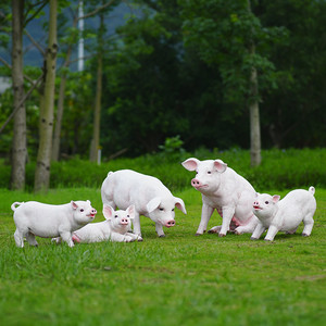 รูปปั้นหมูไฟเบอร์กลาสจำลองสำหรับโรงงานแปรรูปเนื้อสัตว์ฟาร์มปศุสัตว์ - Product Image 6