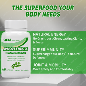 Oem/ODM 100% tinh khiết <span class=keywords><strong>Moringa</strong></span> viên nang Vegan Hữu Cơ viên nang <span class=keywords><strong>Moringa</strong></span> <span class=keywords><strong>oleifera</strong></span> lá bột chiết xuất viên nang - Product Image 4