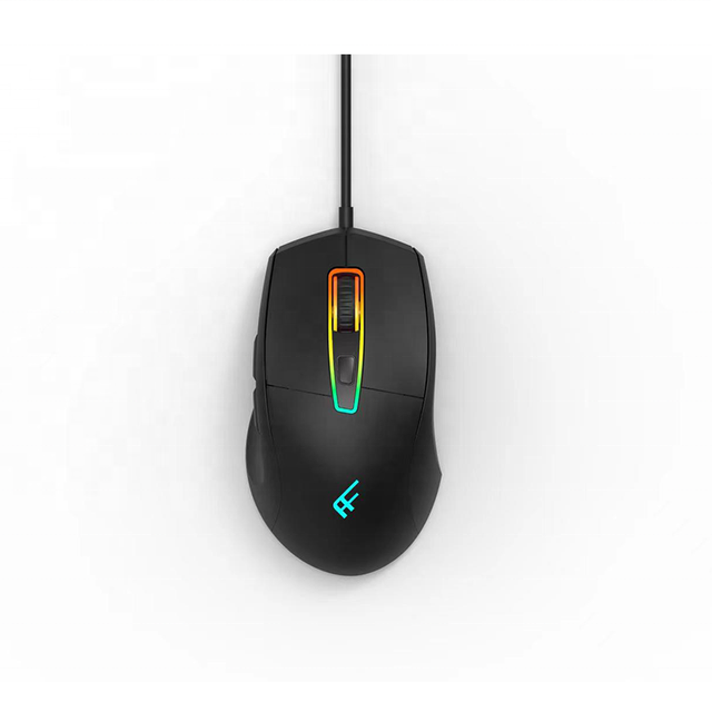 High Performance USB Wired Gaming Mouse 3327 Optical Sensor Custom Logo RGB Backlit Ergonomic Right-Handed Esports OEM Factory