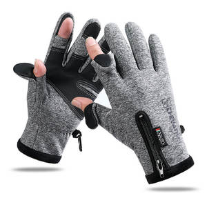 Clima frío Correr Senderismo Ciclismo Guantes <span class=keywords><strong>de</strong></span> esquí Dos dedos Fuera Invierno Pantalla táctil Guantes <span class=keywords><strong>de</strong></span> pesca impermeables a prueba <span class=keywords><strong>de</strong></span> viento - Product Image 2