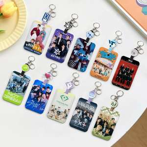Productos Kpop al por Mayor, Llavero con Soporte para Fototarjetas KPOP, <span class=keywords><strong>Stray</strong></span> Kids, Bp, NJ, EN, BT, Twice, Soporte de Plástico para Tarjetas - Product Image 6