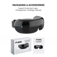 Masseur oculaire chauffant intelligent OEM ODM avec compression d'air, contrôle de zone double, 4 modes de massage, minuterie réglable pour la relaxation et le soin des yeux