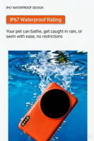 Traceur GPS intelligent portable en plastique pour animaux de compagnie, étanche IP67, clôture électronique GSM, suivi en temps réel, navigation LBS AGPS, compatible Bluetooth