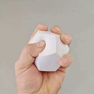 Balle anti-stress en forme de dés à 12 faces, jouet souple en mousse PU, balle anti-stress en mousse PU avec impression colorée - Product Image 2