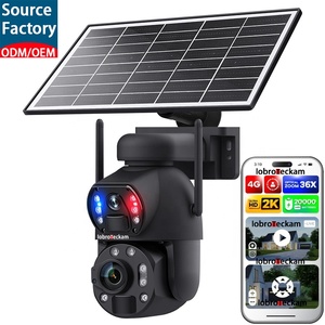 Cámara de Seguridad Solar Ubox 36X con Zoom Óptico 4G, Inalámbrica para Exteriores, PTZ, Doble Lente, Sin Necesidad de WiFi, Batería de Alta Capacidad y Panel Solar - Product Image 1