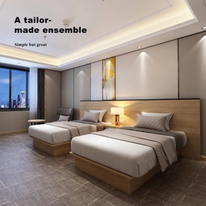Ensemble de meubles de chambre d'hôtel de luxe moderne, directement de l'usine, ensemble de meubles de chambre d'hôtel personnalisé à vendre - Product Image 2