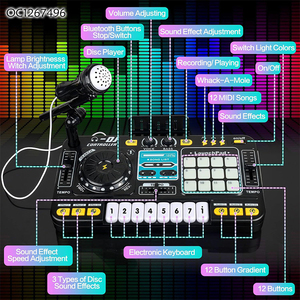 B/O Multifunction Musical Dj Controller Kids Dj Mixer Toy <strong>s</strong> for Boys Girls with <strong>Microphone</strong> - Product Image 5