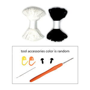 Disesuaikan buatan tangan DIY Panda kartun Crochet boneka sebagai hadiah Manual tersedia dengan harga grosir - Product Image 4