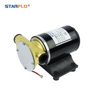 STARFLO 30LPM 24V Pompe à turbine flexible de qualité alimentaire pour bateau, pont de bateau, pompe à eau de mer pour eau salée