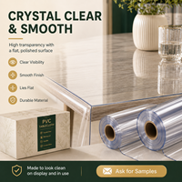 Nappe en PVC transparent imperméable YJ pour hôtels, buffets, traiteurs, événements et achat en gros