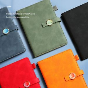 Libreta Magnética A5 de Cuero PU con Tapa Dura y Logotipo Personalizado 2026, con Bolígrafo, 100 Hojas - Product Image 1