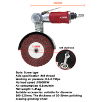 Polisseuse à air et brosse en acier inoxydable | Finition de soudure et finition satinée/miroir | Système de meulage abrasif portable