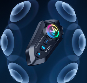 Auriculares Inalámbricos para Casco de Motocicleta Y12, 1000 mAh, Ultra Larga Duración en Espera, Impermeables, Manos Libres, Walkie Talkie para Motocicletas - Product Image 1