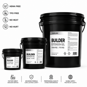 Gel UV Constructeur Sans HEMA, Sans Brûlure, Blanc, Matière Première pour Sculpture, 1kg (1000ml), Gel d'Extension d'Ongles Ultra-Résistant, Vente en Gros - Product Image 1