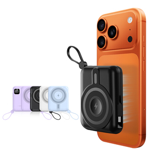 พาวเวอร์แบงค์แม่เหล็ก 10000mAh 15w ชาร์จเร็ว พกพาสะดวก ไร้สาย 3 in 1 ดีไซน์บางเฉียบ พร้อมหน้าจอ LED ลดราคาพิเศษ - Product Image 6