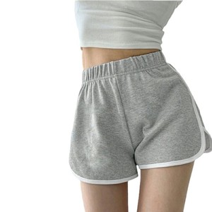 Women's Black Athletic Shorts With White Trim Elastic Waist Sporty Casual Yoga Wear Summer Fitness Pants - Product Image 5