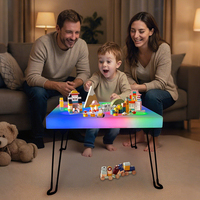 Table de jeu pliable pour enfants, vente flash, 16 couleurs changeantes, télécommande, tables tactiles pour enfants, table de jeu multifonctionnelle