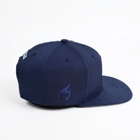 Casquette Snapback à 6 panneaux à visière plate avec broderie 3D et motif lettres pour la pêche et la plage