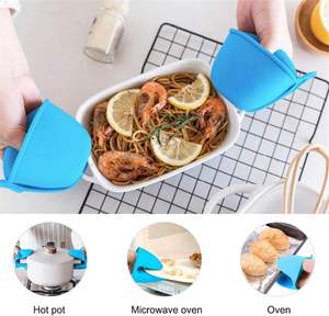 Maniques de cuisine en silicone sans BPA, résistantes à la chaleur, mini-gants de four en silicone pour la cuisson - Product Image 3