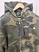Personalizado de los hombres de invierno 400 GSM algodón francés Terry Zip Hoodie | DTG impreso camuflaje ácido lavado desgastado diseño de gran tamaño