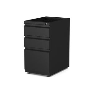 Blanco 3 CajonesPedestal fijo debajo del Gabinete de archivo de metal de almacenamiento de llenado de escritorio para oficina - Product Image 6