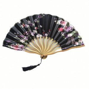 Éventails pliants élégants en soie blanche, style art populaire musical, cadeau de mariage, en bambou avec motif peint et gravé, nouveau, personnalisé - Product Image 4