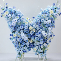 NINI Factory Fleurs artificielles Iris sur mesure, décorations florales artistiques de grande envergure, ornements géants pour aménagement paysager, modèle perforé