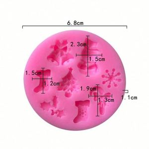 Fondant-Silicone Baking Christmas <b>Ornaments</b> Mold Cake Decorating Tools OEM\ODM - Product Image 2