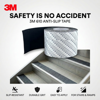 Autocollants et bandes antidérapantes en acrylique 3M 610 à une face pour marches d'escalier et bandes antidérapantes en marbre