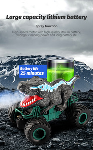 Voiture RC tout-terrain télécommandée 2.4G Dragon <span class=keywords><strong>King</strong></span> <span class=keywords><strong>Dinosaure</strong></span> Bigfoot avec fonction de pulvérisation et triangle de gravité, modèle Dragon <span class=keywords><strong>King</strong></span> Dragon Climbing Bigfoot - Product Image 3