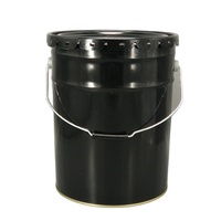 Seau en étain de 5 gallons pour l'emballage de peinture à base d'eau ou de peinture à base de solvant, seau en métal de 20 litres, tambour de peinture avec couvercle à oreilles