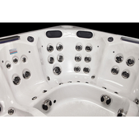 Sunrans Offre Spéciale Spa Moderne Autoportant Grande Capacité pour 6 Personnes, Bain à Remous Massant Balboa, Spa Extérieur pour Fêtes et Divertissement